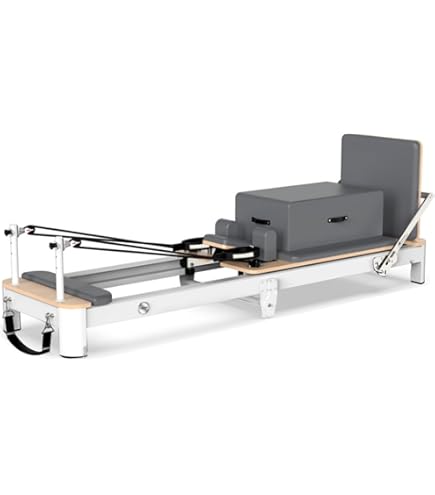 Amazon.co.jp: ピラティス リフォーマー マシン、折りたたみ式