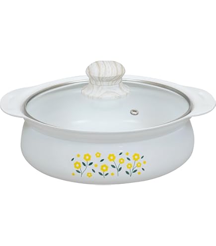 【名入れ無料】ガラス蓋　両手鍋　ホワイト　20cm 24cm 卓上鍋　ドット 名入れ無料】ガラス蓋 両手鍋 ホワイト20cm 24cm 卓上鍋 ドット柄の