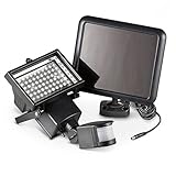 SHINA 60LED ソーラーライト ガーデン 屋外 セキュリティ 投光器 太陽光発電 LED