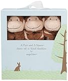 Angel Dear Pair and a Spare 3 Piece Blanket Set, Brown Monkey by Angel Dear [並行輸入品]