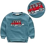 PANCY 子供服 春秋 長袖 Tシャツ トレーナー 丸い襟 キッズ 男の子 女の子 ベビー おしゃれ カジュアル ファッション 可愛い 動物 熊 車 3色