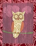 Green Leaf Art Owl I Canvas Art, Small [並行輸入品]