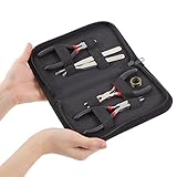 woodwave ハンドメイド アクセサリー製作 工具3点（ペンチ、スプリットリングプライヤー、平やっとこ） ピンセット×2本 指カン セット ww085