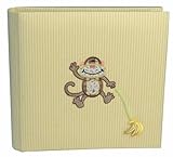 HOM Home Essence Yellow Monkey Face Baby Child Photo Album 2-Up by Home Essence