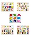 yasushoji 木のおもちゃ 知育玩具 図形 パズル 形はめ 絵 合わせ 幼児 プレゼント お祝い おもちゃ (タイプB)