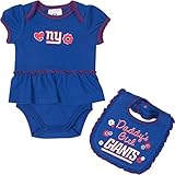 NFL Girls Skirted Bodysuit &よだれかけセット 3-6 Months ブルー