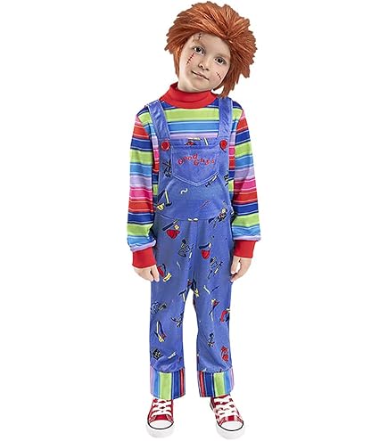 Amazon.co.jp: チャッキー コスプレ 子供 ハロウィン 仮装 男の子 
