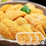 北海道産 無添加 生 むらさき うに 紫海胆 約90g×3パック 塩水パック入り