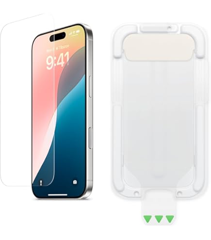 Amazon.co.jp: iPhone 16 Pro ガラスフィルム 0.29mm超薄型 ガイド付き