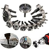13Pcs High Speed Steel Hole Saw Drill Bits Set 16-53Mm Hole