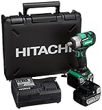 日立工機 14.4V コードレスインパクトレンチ 充電式 6.0Ahリチウムイオン電池、急速充電器、予備電池、ケース付 WR14DBDL2(2LYPK)