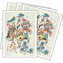 タペストリー ゆるゆる七福神 ミリオンゴッド ハーデス 正月 縁起物 開運 招福 七福神 開運絵画 縁起物 特製ポストカード 3枚セット 絵葉書