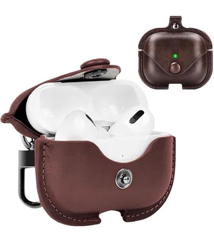 AirPods Pro 第一世代 ワイヤレス充電ケース付き　本革ケース付き Amazon | TUFRIND AirPods Pro レザーケース 本革 AirPods Proケース