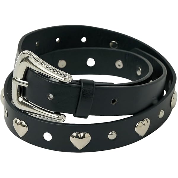 Amazon.co.jp: [hejhncii] ハート型バックルベルトヴィンテージパンク