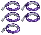 SEIKOH スリングベルト 5本セット 1m 幅25mm 使用荷重800kg ナイロンスリング 吊上げ 牽引
