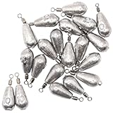 JoyWave フリーリグシンカー 10g20個入 3.5g/5g/7g/10gの4バリエーション ダウンショットリグ 直リグ ドロップ型 チニング ブラックバス