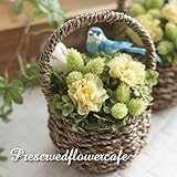 プリザーブドフラワー 幸せの青い小鳥