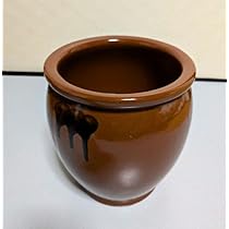 Amazon｜久松 かめ丸壺蓋なし2号 漬物容器 梅干甕 味噌壺 常滑