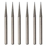 【ノーブランド品】ダイヤモンドバリ  バリビット 彫刻 エッチング 研削 セラミック DIY 愛好家 6枚 45mm