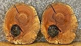 2- Salvaged LiveエッジオーバルカットSpalted MapleクロックPlaqueスラブ12561 – 12562 T : 15 / 16インチ、W : 13 7 / 8インチ、L :