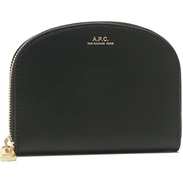 A.P.C. ブラック 二つ折り財布 A.P.C. アーペーセー 財布 二つ折り財布 ラウンドファスナー