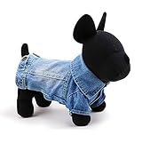 LABATO　犬服　ドッグウェア　デニムで作り　春夏秋　散歩　お出かけ　　5サイズ (WGLbt-JP2-137 L, ジャケット)