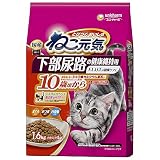 ねこ元気 キャットフード ドライ 下部尿路の健康維持用 シニア 10歳頃から まぐろ・かつお・白身魚入り 1.6kg 国産 ユニチャーム