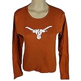 Texas Longhorns公式NCAA長袖TシャツクルーネックS by Glitterギア