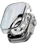 TEIQ アップルウォッチ カバー ケース 49mm 硬度10H 日本製旭硝子 【 ウルトラ Ultra Ultra2 対応】 49ミリ (17.クリア)