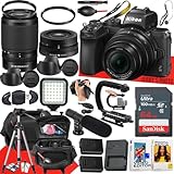 Nikon Z50 ミラーレスカメラ Nikon NIKKOR Z DX 16-50mm f/3.5-6.3 VR & NIKKOR Z DX 50-250mm f/4.5-6.3 VRレンズ + 64GBメモリ + ビデオLEDライト + マイク+その他(33個セット)