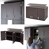 整理箪笥(可動式整理棚)専用上置き 幅895×高さ～675mm f-jkp-frm2007db ダークブラウン色