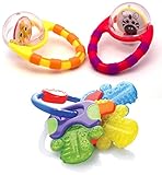 Sassy Flip & Grip Rattle with Icy Teething Keys by Sassy