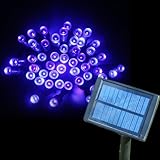ソーラー　イルミネーション　LED　ブルー　多彩な8パターンの点灯　【ホーマックス限定オーナメント10個プレゼント】
