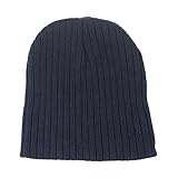 MIOIM ニット帽 キッズ ストライプ 毛糸帽 耳の保護 ニットキャップ 男の子 女の子 無地 ベビー 帽子 防寒 保温