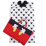 お昼寝布団セット ディズニー 6点セット バッグ付き S-GU094 (黒（ミッキー）)