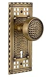 Nostalgic Warehouse Craftsman Plate with Keyhole Craftsman Knob Single Dummy Antique Brass [並行輸入品]