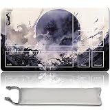 MTG Playmat+Mtg ゲームパッド、mtg Mouse Padゲームパッド60*35 CM、カードゲームプレイマット TCGとカードゲームパッド、マウスパッドデスクトップパッド トレーディングカード カードゲームプレイマット (Damnation,With Zone)