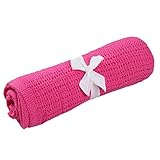 Kesoto ベビー毛布　ベビーブランケット　子供ブランケット　寝具　ベビー布団　毛布　柔らかく　全７色 - 赤