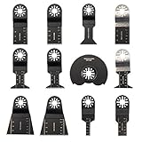 SeagullWaves ブレード カットソー マルチツール用 12点セット替刃 互換 先端工具 お得な使用頻度の高い替刃セット 木材適用 プラスチックスクレーパー