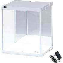 LED・背面ミラー コレクションアクリルケース(2個セット/ホワイト) お得な2段セット LED照明・背面ミラー付き コレクションケース