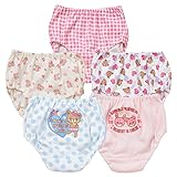 西松屋 EFD 5枚組ショーツ（クマ・ウサギ・チェック）【100cm・110cm・120cm・130cm・140cm】 キッズ 女の子 100