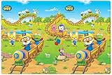 LG Prime Play Mat Pororo Train 130x190x1.1 | HD880021 by LG Hausys [並行輸入品]