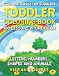 Coloring Books for Toddlers: 100 Images of Letters, Numbers, Shapes, and Key Concepts for Early Childhood Learning, Preschool Prep, and Success at School (Activity Books for Kids Ages 1-3)
