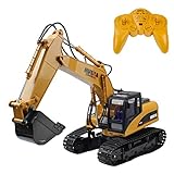 15チャンネル2.4Gクローラー全機能リモートコントロールショベルRC建設トラクター車のおもちゃ (15CH 掘削機)