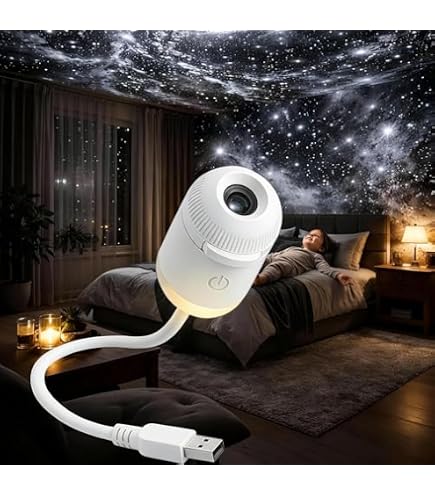 Amazon.co.jp : 2-in-1 プロジェクターナイトライト 銀河系 星空
