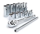 Crescent CSWS2 1/4-Inch Drive Socket Wrench Set, 21-Piece by Crescent