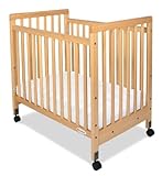 Foundations SafetyCraftコンパクトCrib – Slattedパネル – Natural
