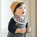 Tovadoo ベビー よだれかけ　コットンブレンド　暖かい　冬　プリント　可愛い　ファッション　出産祝い　ギフト 40*13cm　1-3歳