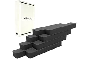 【特別製シリコン採用】NEODY マグネット 強力 ネオジム 磁石 Silicon BAR (51*10*6mm) ブラック 8本セット SB-0208-B