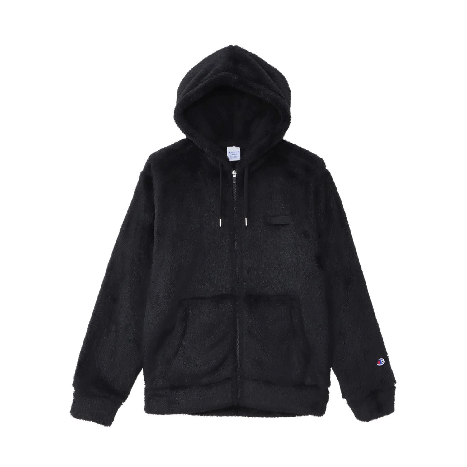 【ブラックフライデー】【53%OFF】【4,357円】 チャンピオン ボアフリース スクリプトロゴ刺繍 ジップフーデッドジャケット 【送料無料】